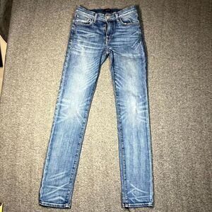 Joes Jeans Mens 28x34.5 Blue The Asher Kinetic Slim Fit Faded Light Wash Stretch